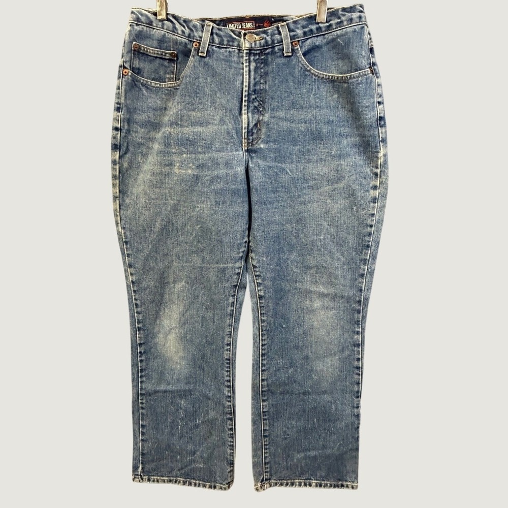 Limited Jeans D-63 Women Medium Wash High Rise Straight Leg Denim‎ Blue Size 6